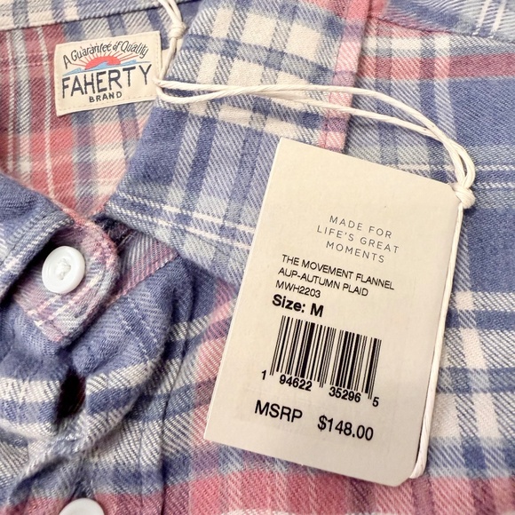 Faherty flannel shirt the movement flannel (retail $148) - Picture 4 of 4